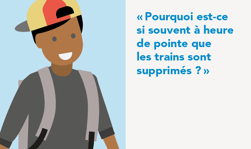 Pourquoi est-ce si souvent à l'heure de pointe que les trains sont supprimés ?