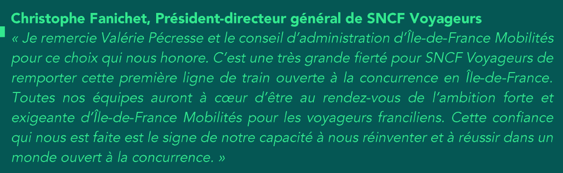 Verbation Christophe Fanichet, Président-directeur général de SNCF Voyageurs