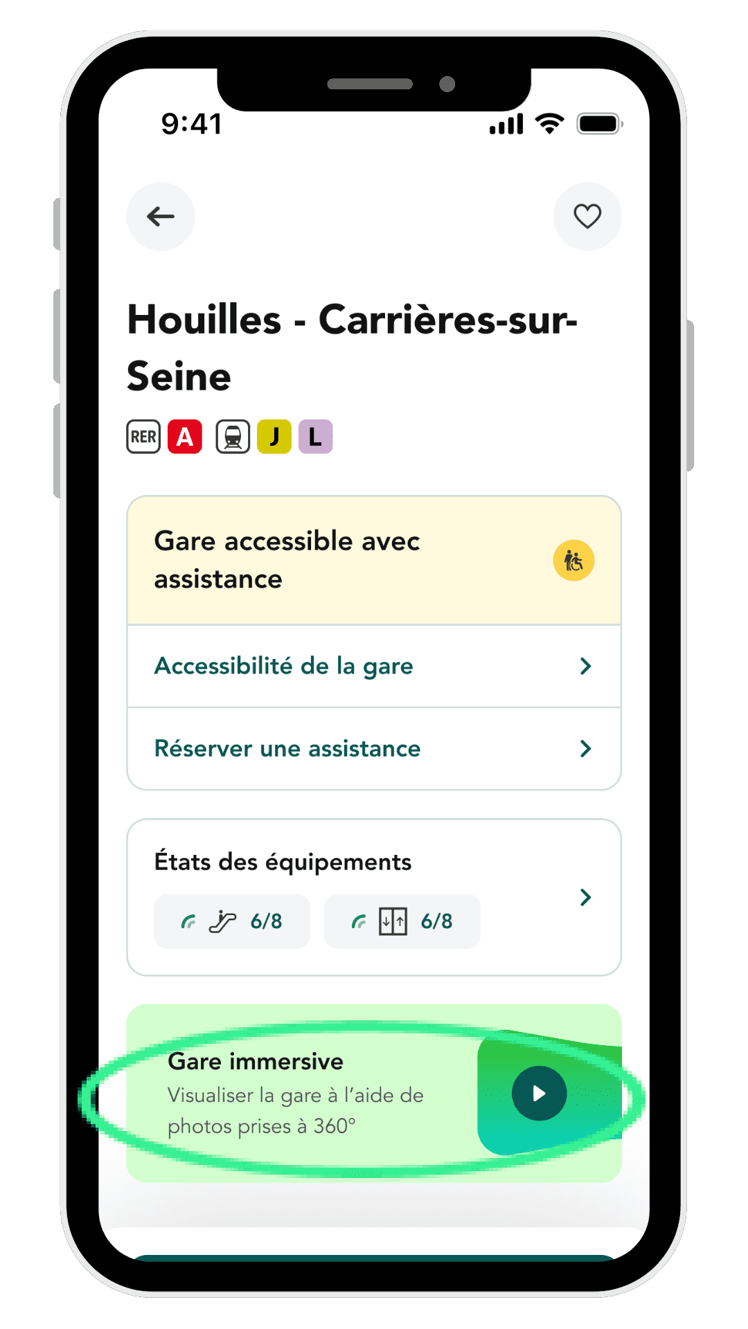 Visualiser une gare en 360 - Application Andilien