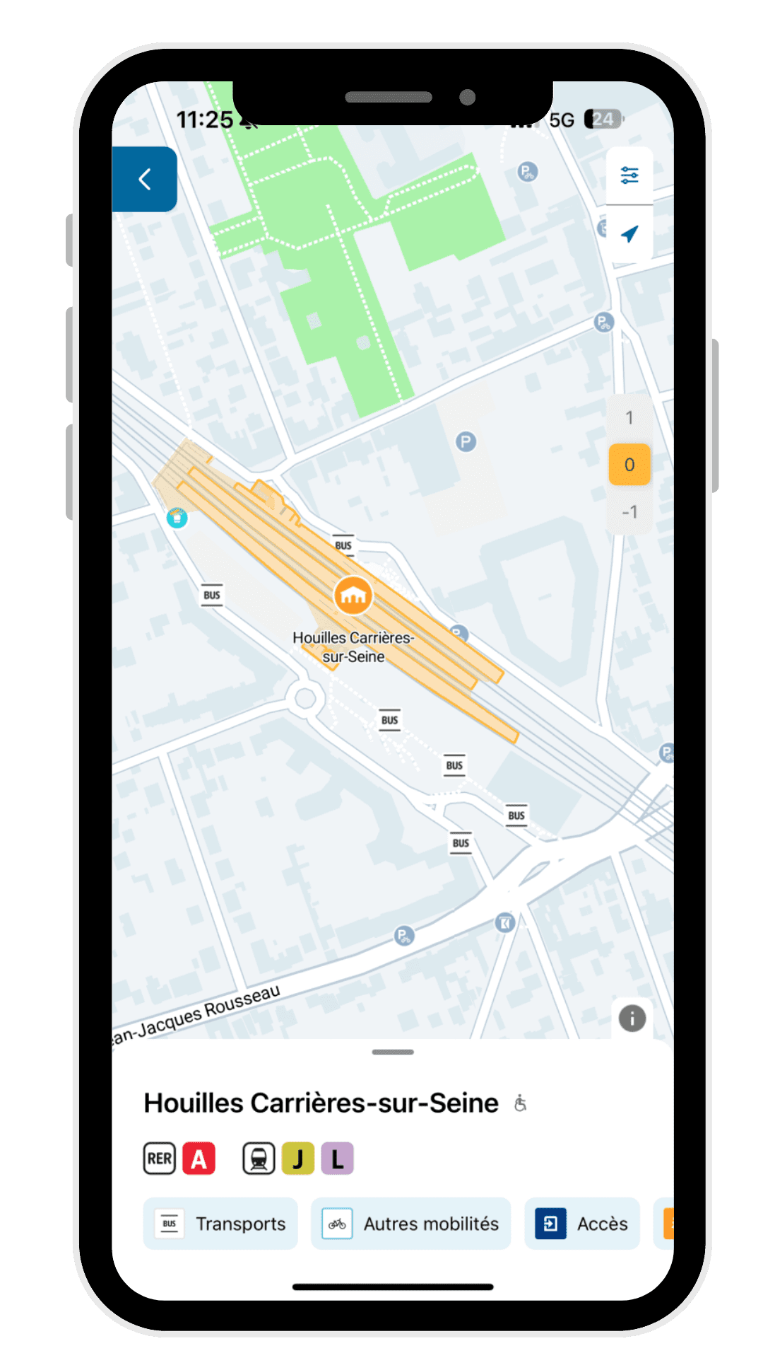 Autres équipements et services en gare - Application Andilien