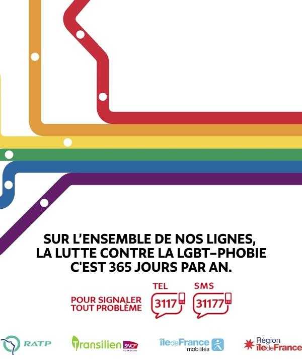 Sur l'ensemble de nos lignes, la lutte contre la Lgtb-phobie, c'est 365 jours par an