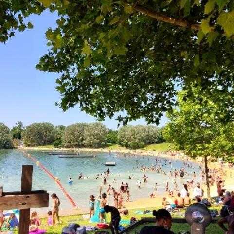 Plage de l'île de loisirs de Vaires - Torcy