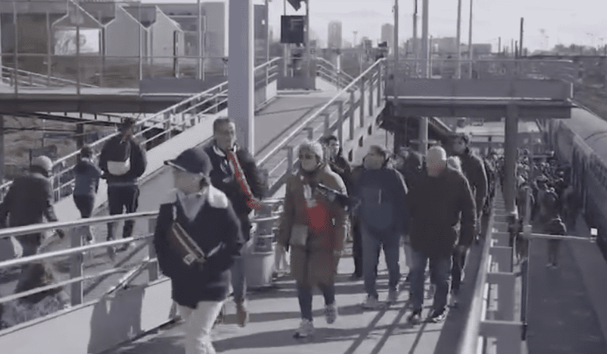 Flux de voyageurs en gare de Stade de France - Saint-Denis