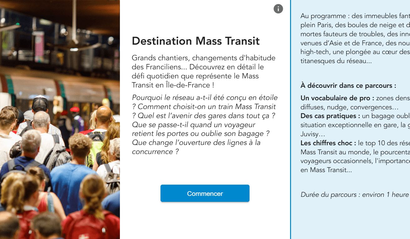 Destination Mass Transit - ELearning