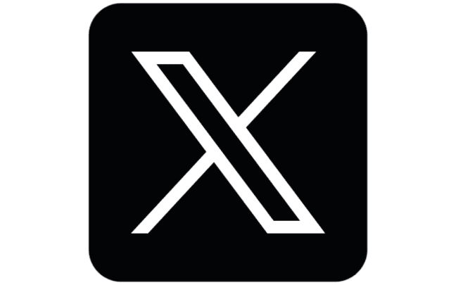 Logo réseau social X (ex Twitter)