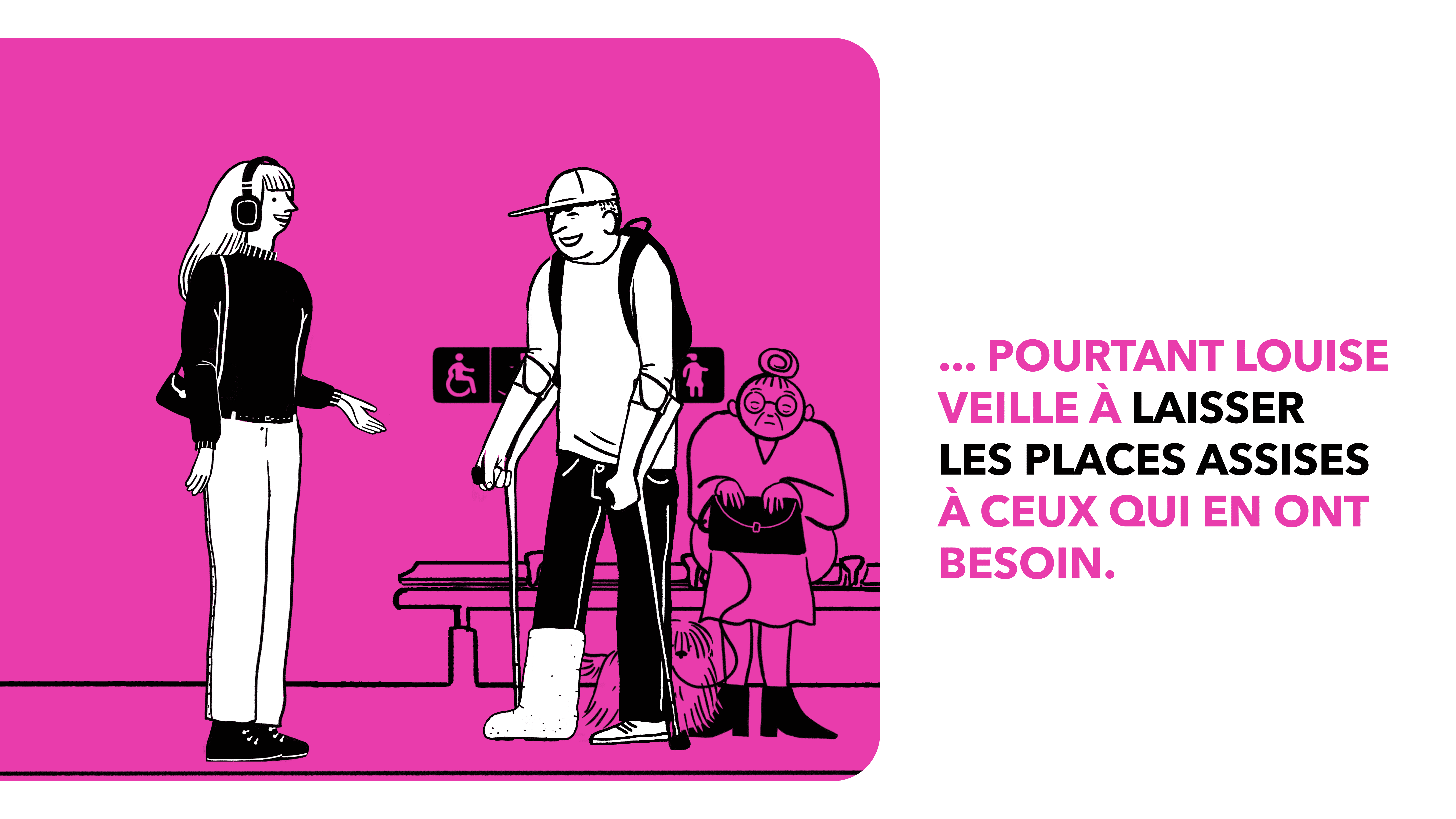 Louise - Respect places prioritaires quais
