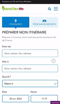 Démonstration animé de l'activation du mode sombre en le sélectionnant dans le menu.