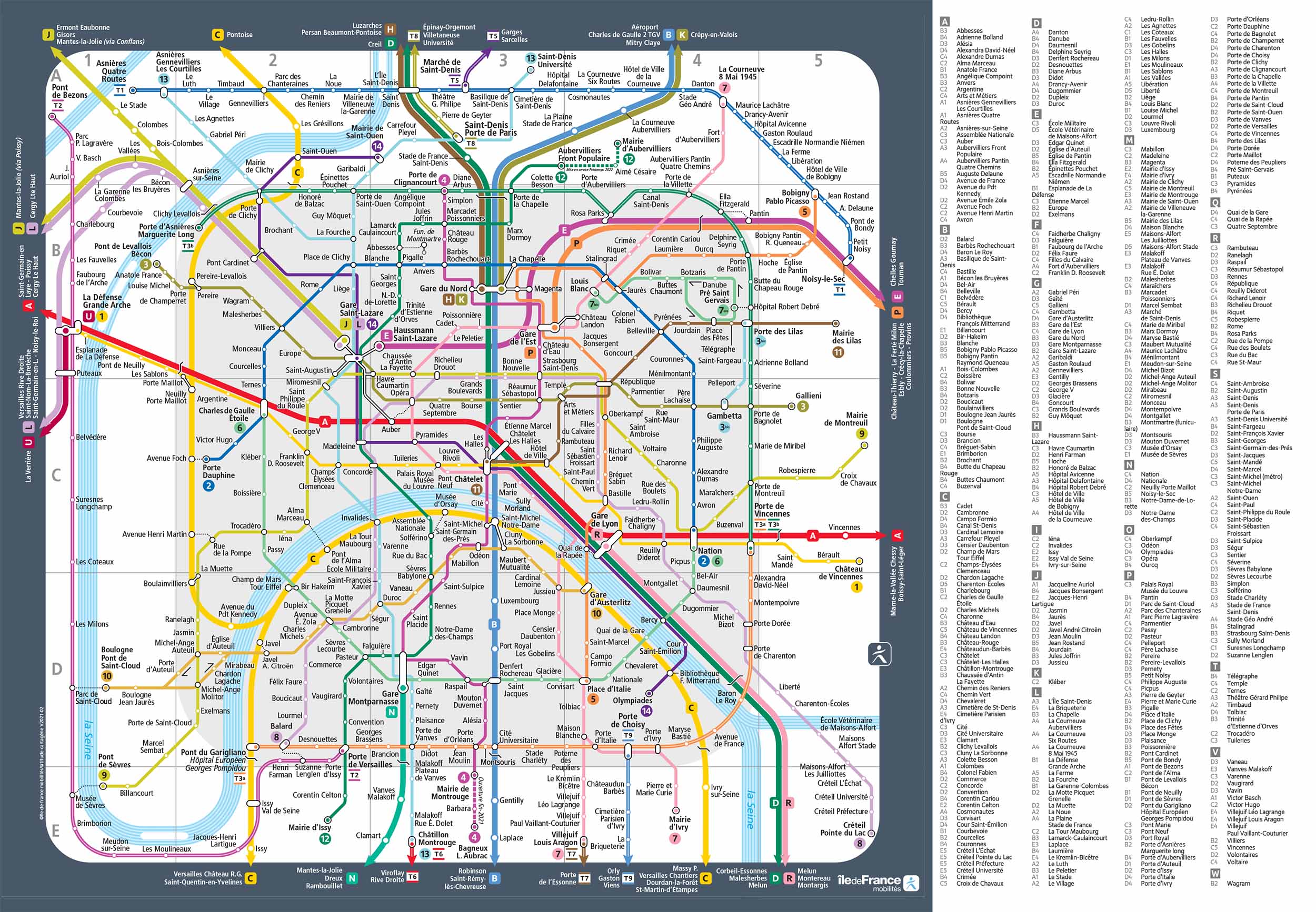 Paris Metro Map Transilien