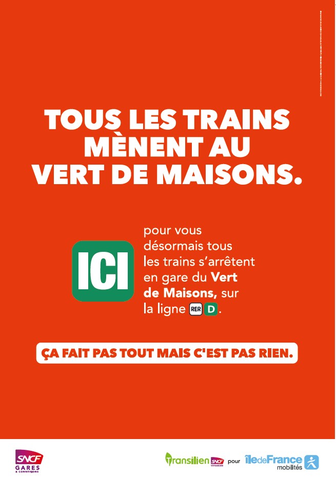 Tous les trains mènent au Vert de Maisons