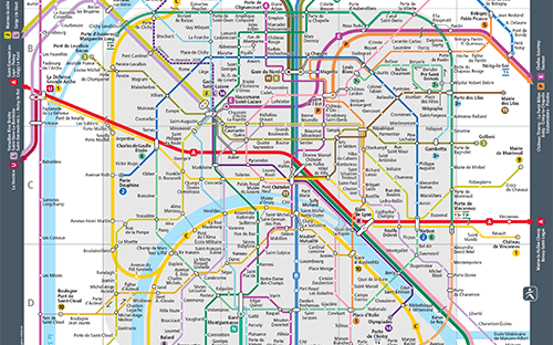 Pocket map of the Paris region transport network | Transilien