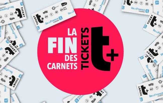 La fin des carnets ticket t+