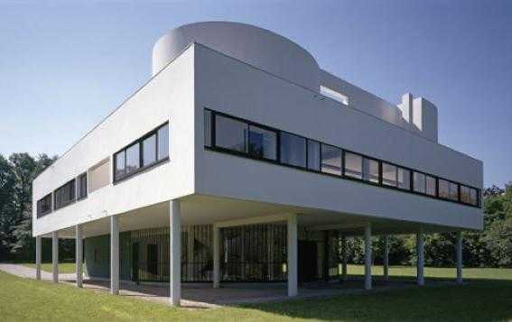 Façades de la villa Savoye 